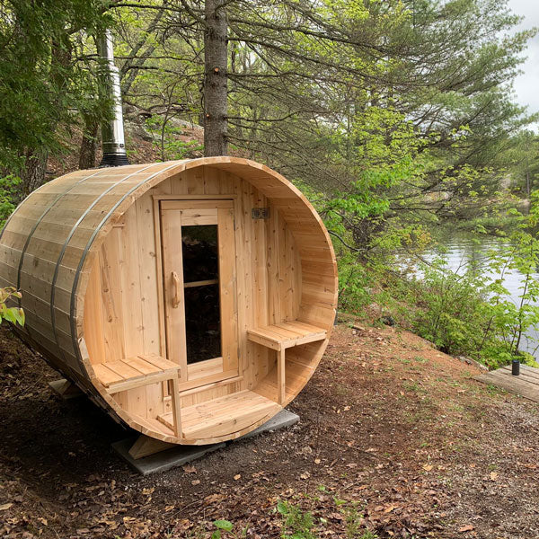 Canadian Timber Serenity Barrel Sauna - LeisureCraft