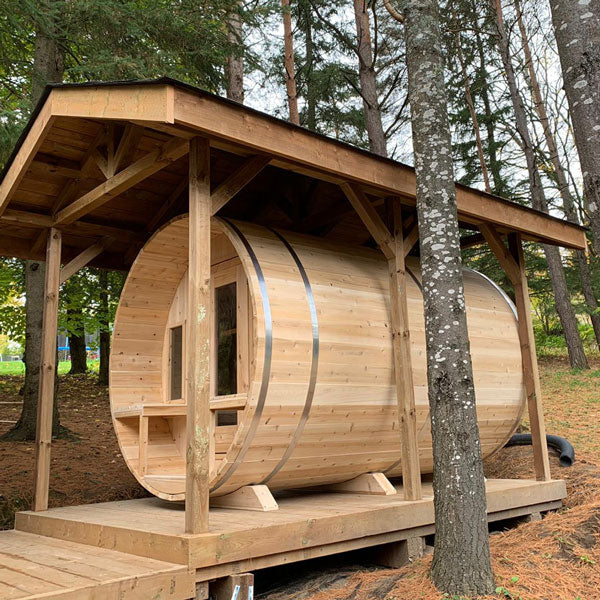 Canadian Timber Tranquility Barrel Sauna - LeisureCraft