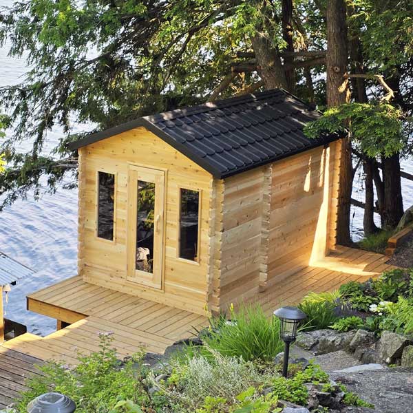 Canadian Timber Georgian Cabin Sauna with Changeroom - LeisureCraft