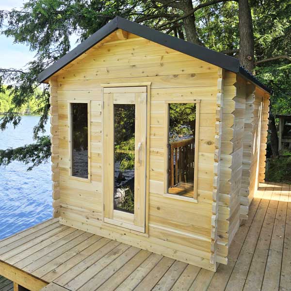 Canadian Timber Georgian Cabin Sauna with Changeroom - LeisureCraft