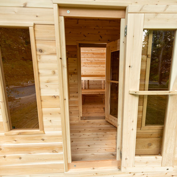 Canadian Timber Georgian Cabin Sauna with Changeroom - LeisureCraft