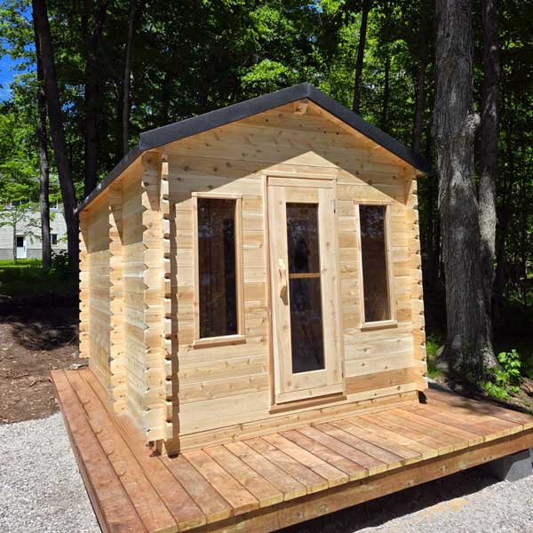 Canadian Timber Georgian Cabin Sauna with Changeroom - LeisureCraft