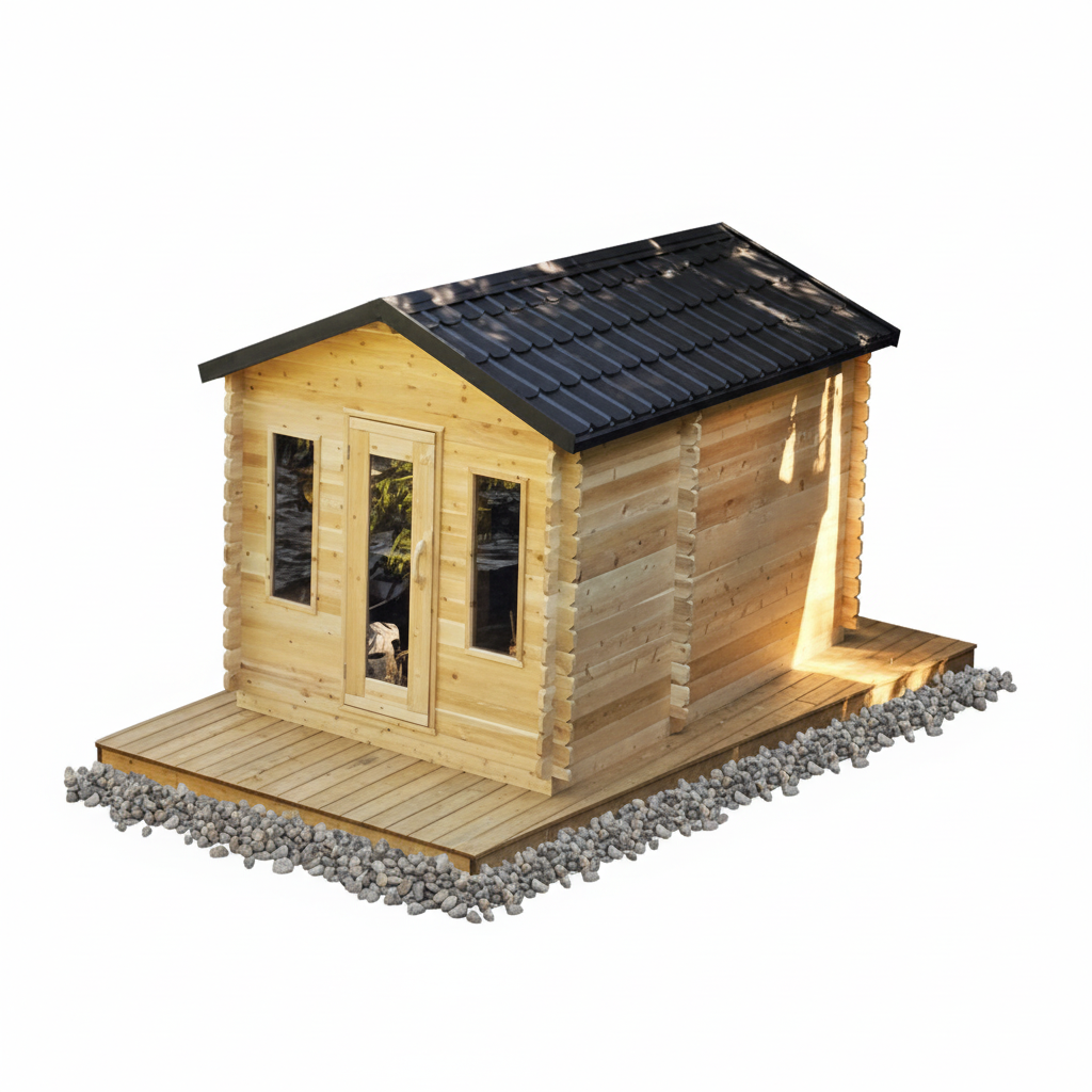 Canadian Timber Georgian Cabin Sauna with Changeroom - LeisureCraft
