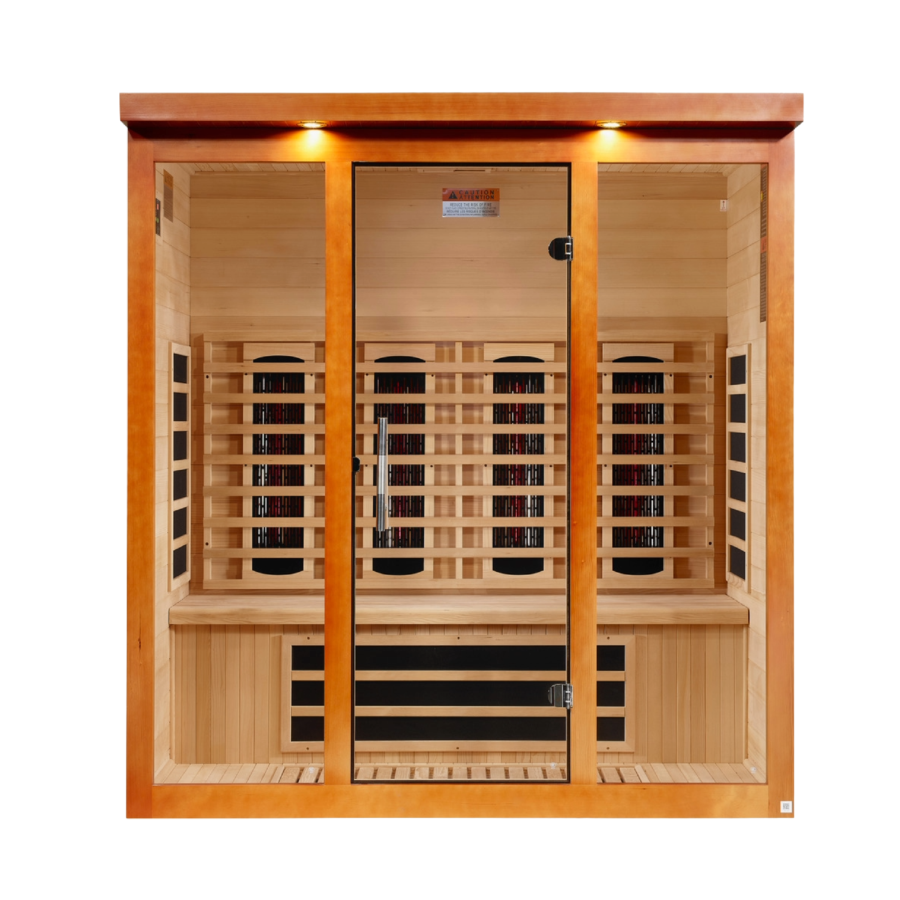 ***New 2026 Model*** Dynamic Vila Grande 4 Person Full Spectrum Nero Zero EMF FAR IR Sauna (DYN-6415-03 FS)