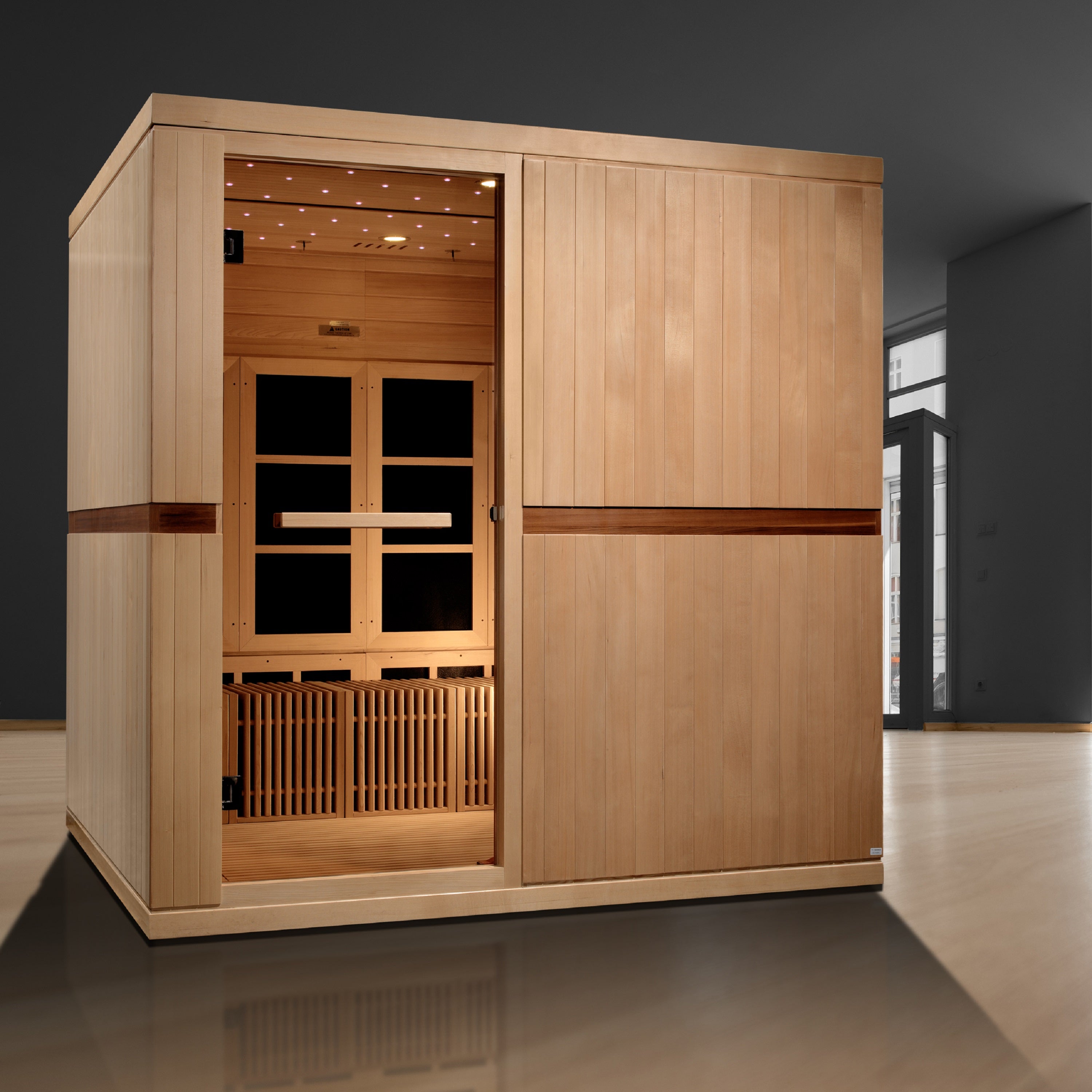 2025 Golden Designs "Catalonia" 8 Person Near Zero EMF FAR IR Sauna (GDI-6880-02 Elite)
