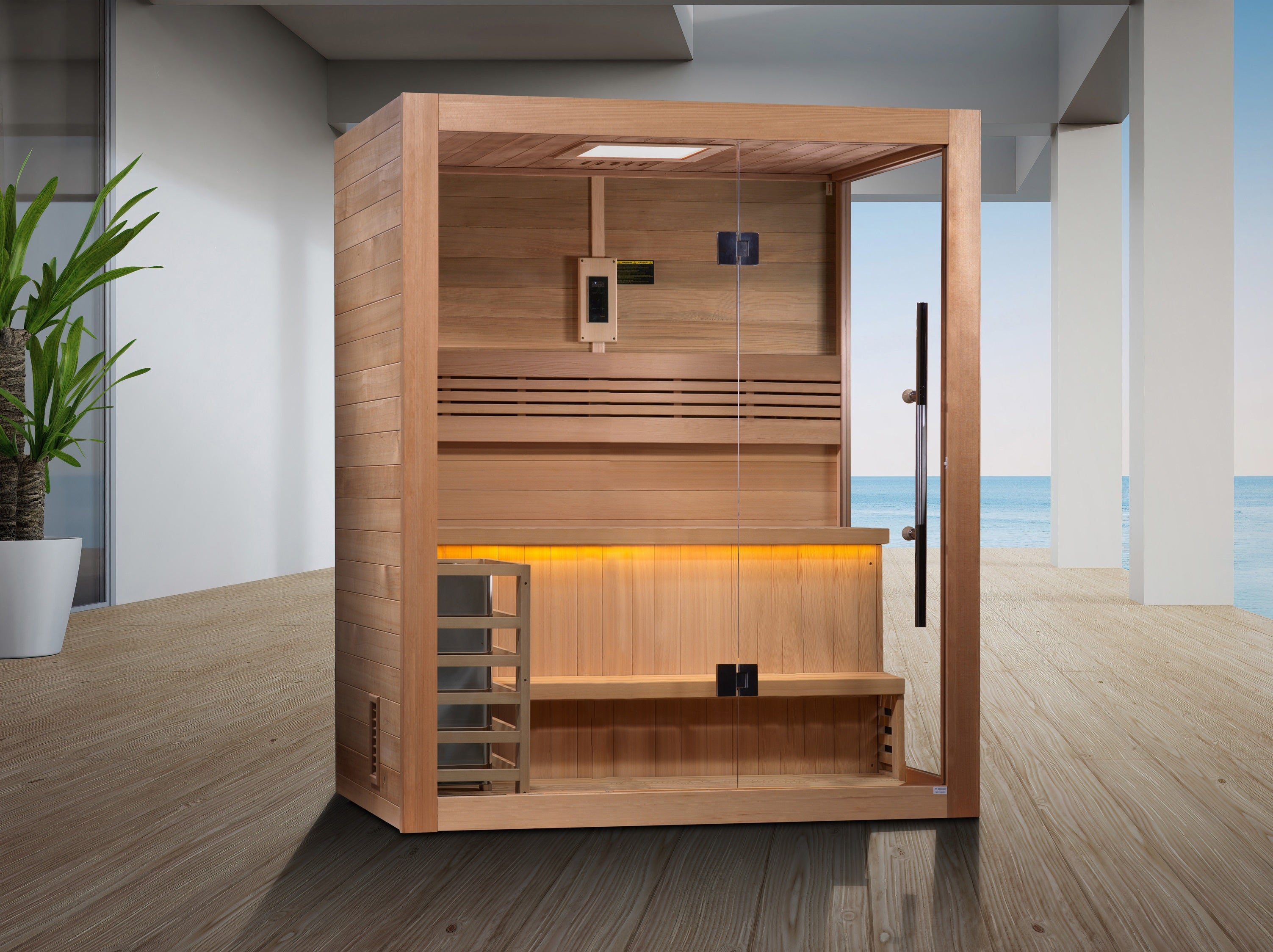 Golden Designs "Hanko" 2-3 Person Traditional Sauna (GDI-7202-01)