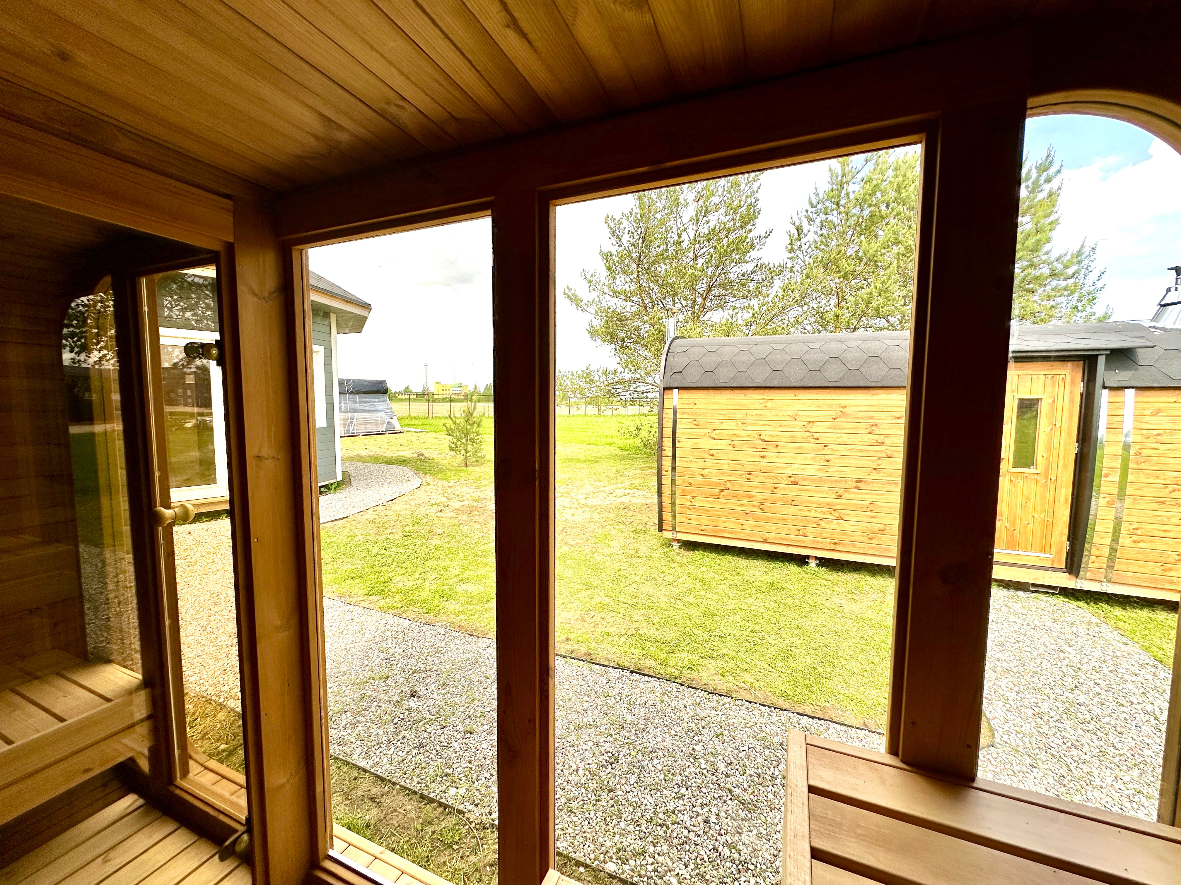 RecoSauna Comfort Square Sauna 3.0 x 2.3 m - Thermowood