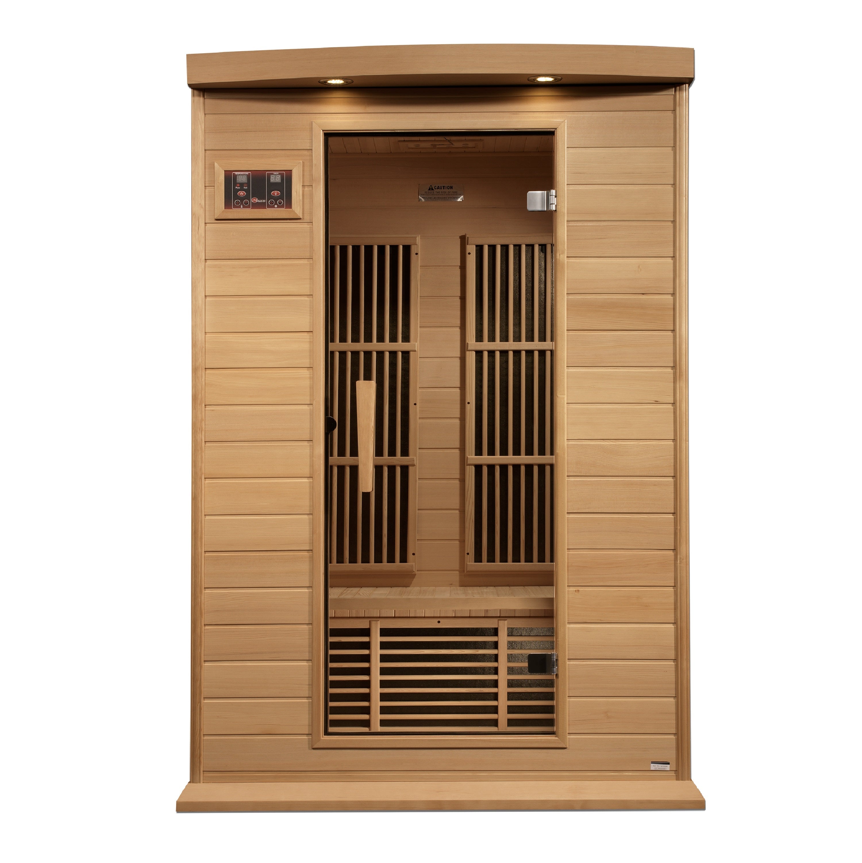 Maxxus 2 Person Near Zero EMF FAR IR Sauna (MX-K206-01-ZF HEM)