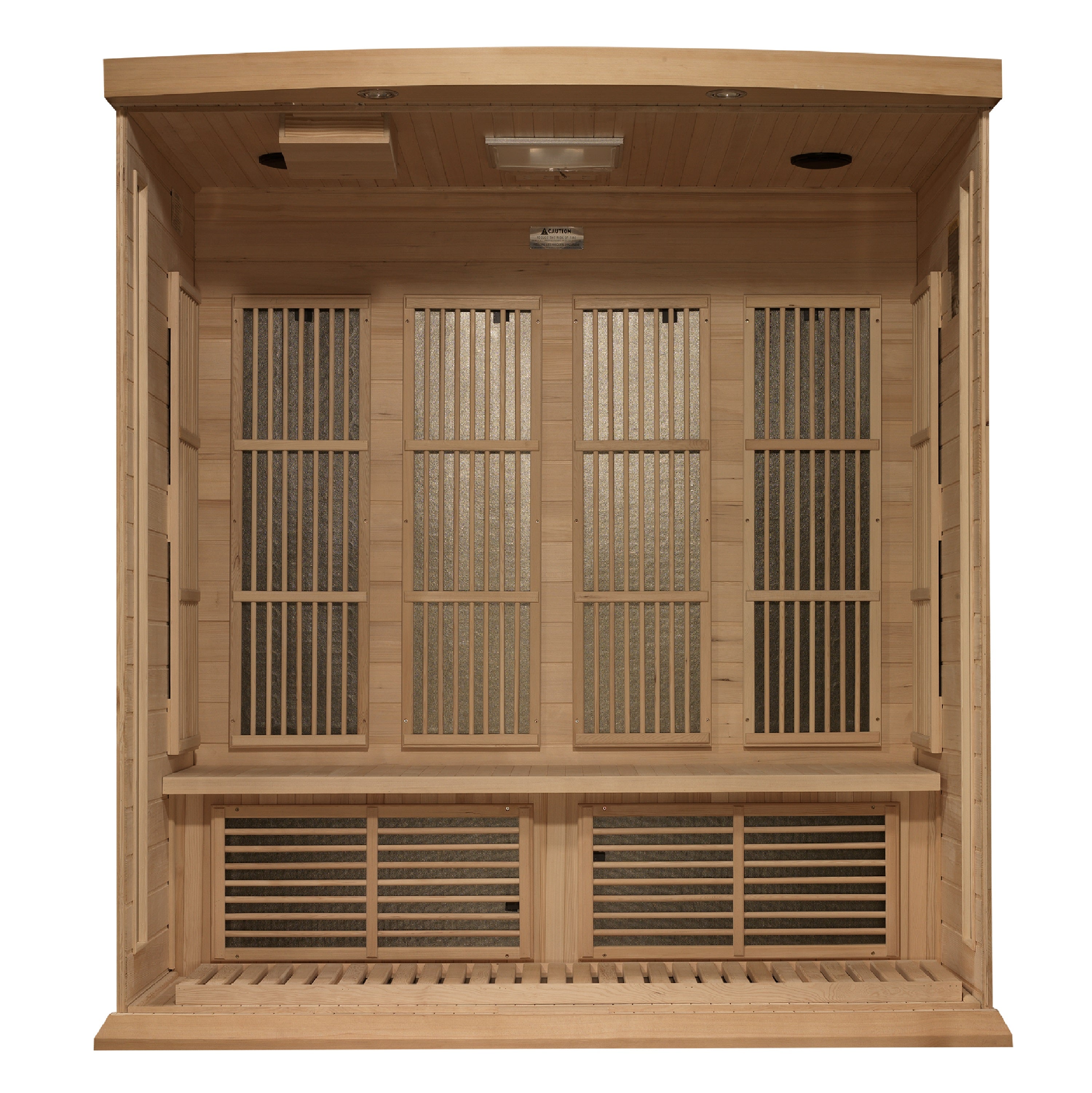 Maxxus 4 Person Near Zero EMF FAR IR Sauna (MX-K406-01-ZF HEM)