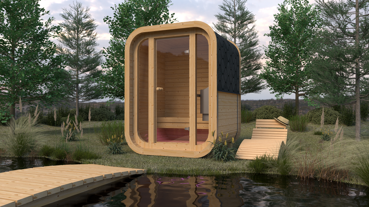 RecoSauna Mini Square Sauna - Thermowood