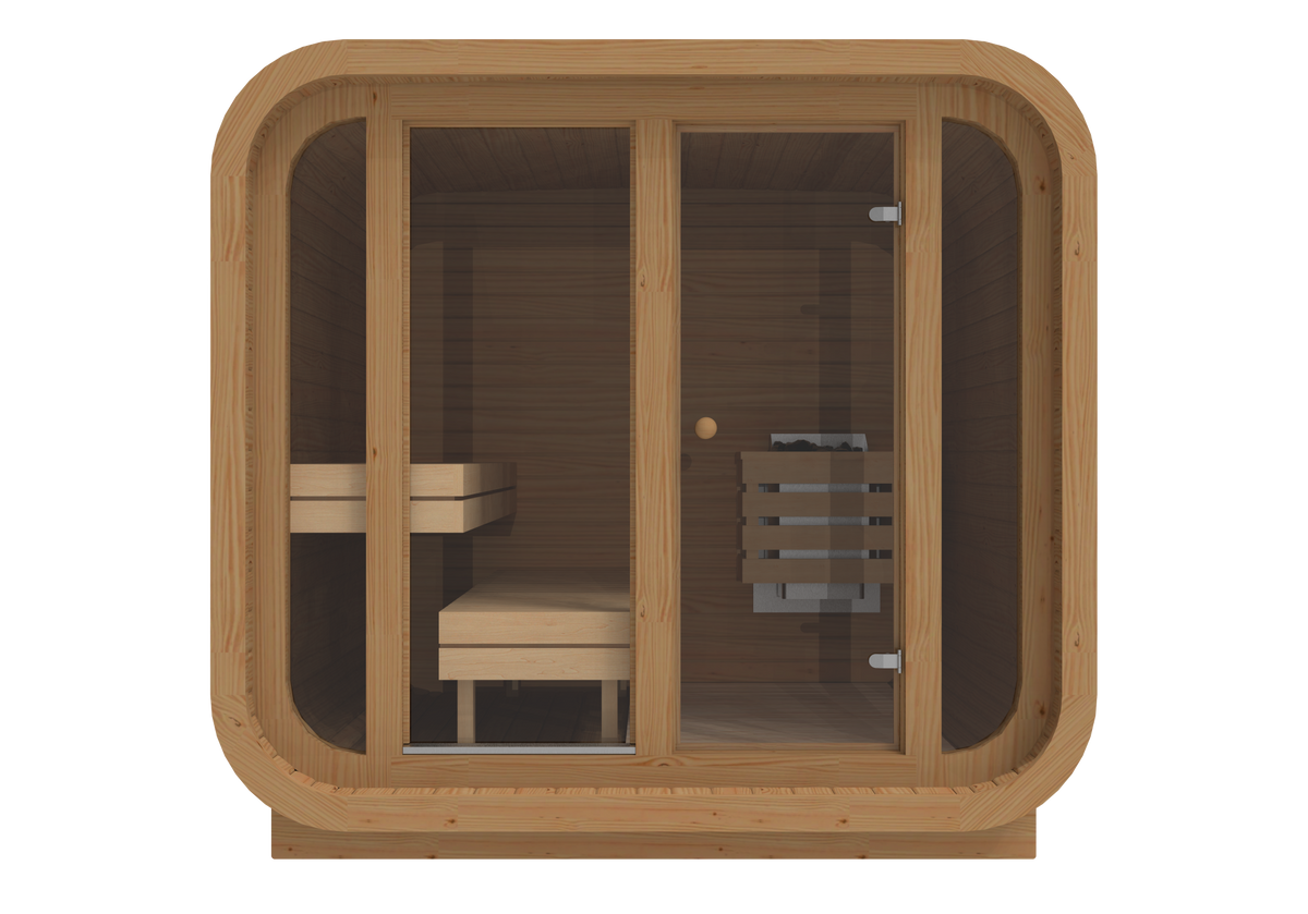 RecoSauna Sisu Square Sauna 2.3 x 2.3 m - Thermowood