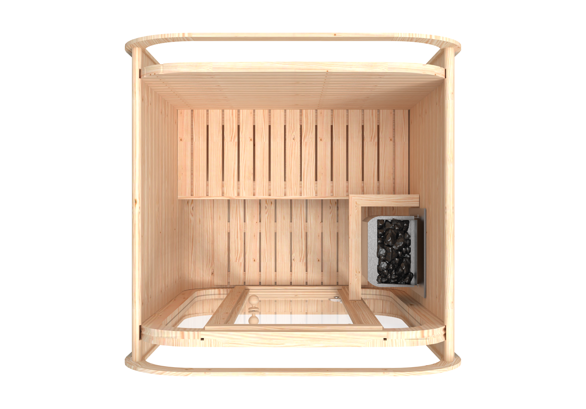 RecoSauna Mini Square Sauna - Thermowood