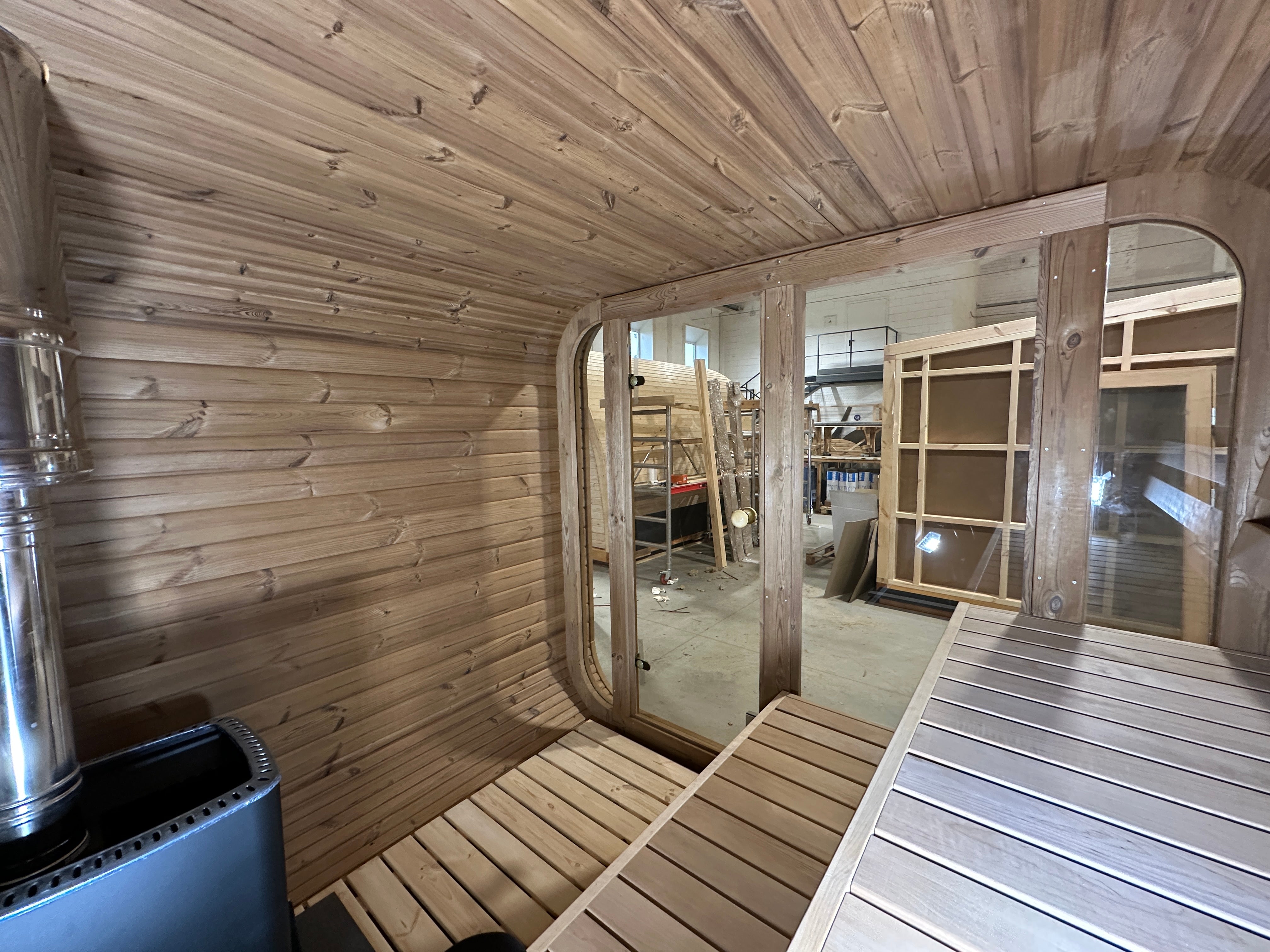 RecoSauna Sisu Square Sauna 2.3 x 2.3 m - Thermowood