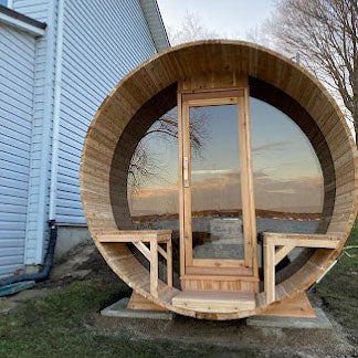 Canadian Timber Tranquility MP Barrel Sauna - LeisureCraft