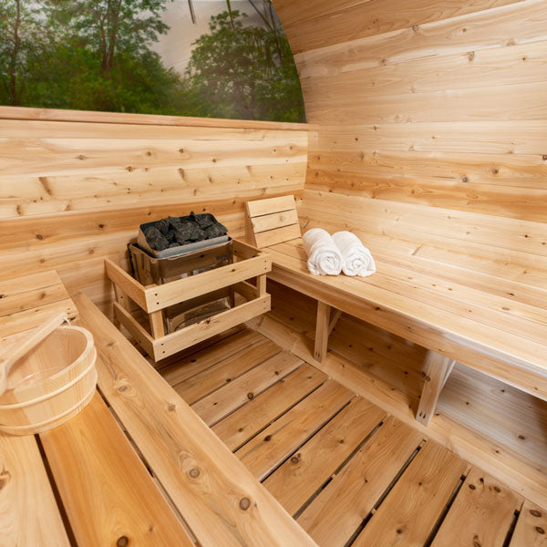 Canadian Timber Tranquility MP Barrel Sauna - LeisureCraft
