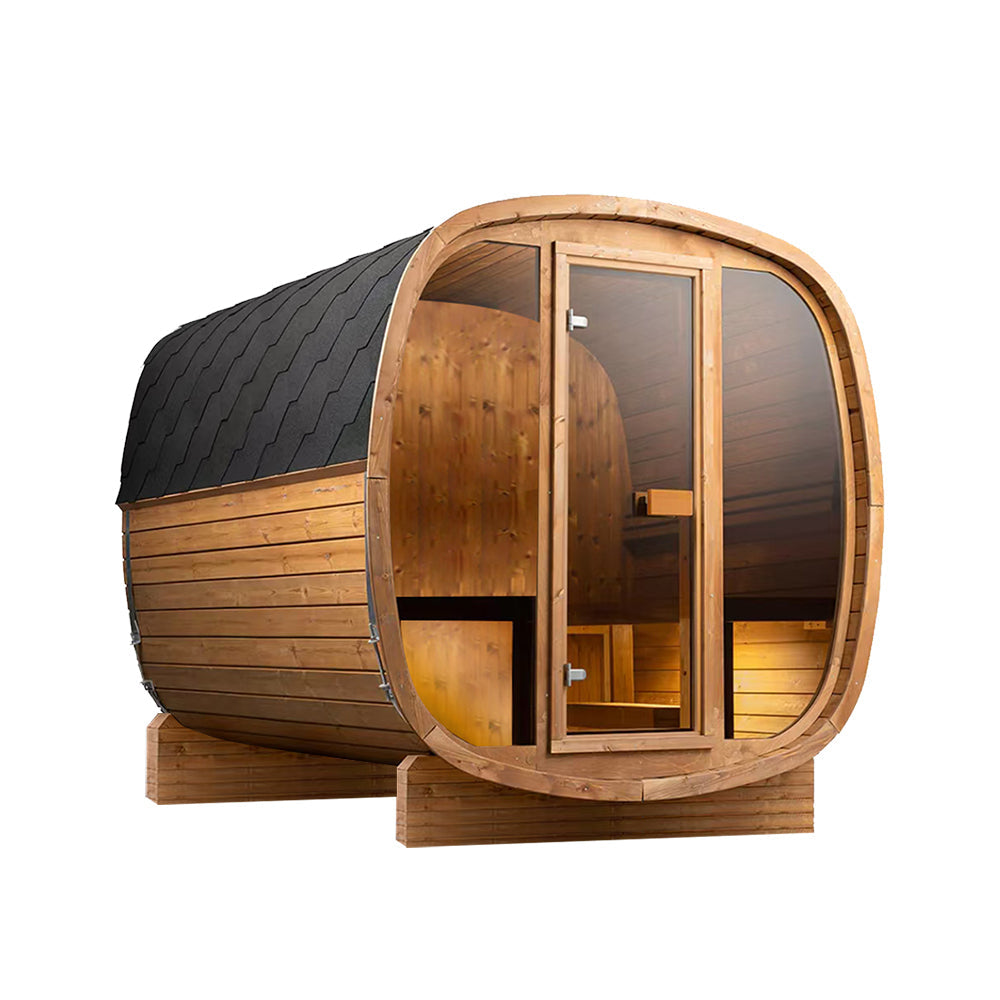 Auris Two Luxury Outdoor Cedar Sauna - Orivon Wellness