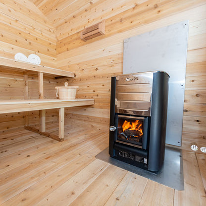 Canadian Timber Georgian Cabin Sauna with Porch - LeisureCraft