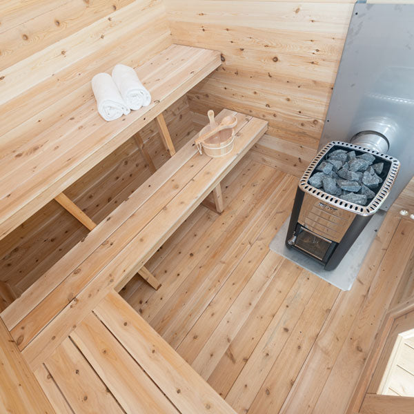 Canadian Timber Georgian Cabin Sauna with Porch - LeisureCraft