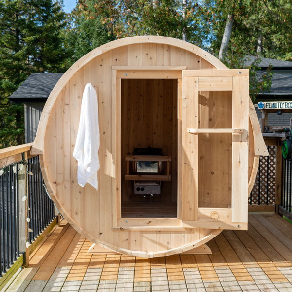 Canadian Timber Harmony Barrel Sauna - LeisureCraft
