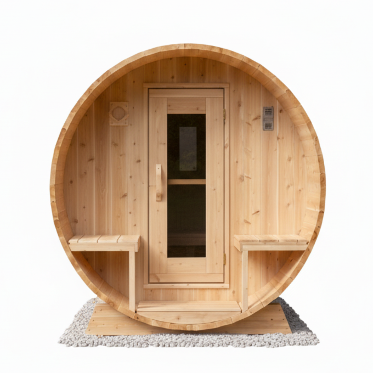 Canadian Timber Serenity Barrel Sauna - LeisureCraft