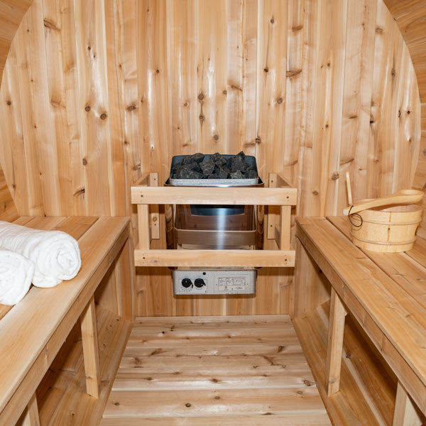 Canadian Timber Serenity Barrel Sauna - LeisureCraft