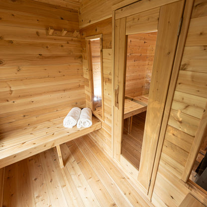 Canadian Timber Georgian Cabin Sauna with Changeroom - LeisureCraft
