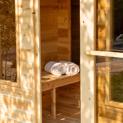 Canadian Timber Georgian Cabin Sauna with Changeroom - LeisureCraft