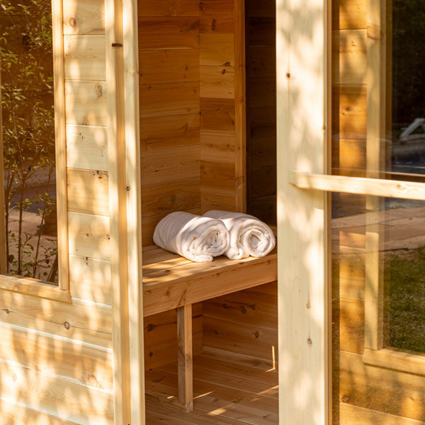 Canadian Timber Georgian Cabin Sauna with Changeroom - LeisureCraft