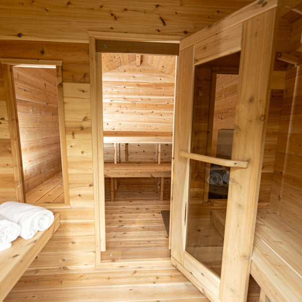 Canadian Timber Georgian Cabin Sauna with Changeroom - LeisureCraft