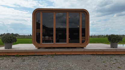 RecoSauna Comfort Square Sauna 3.0 x 2.3 m - Thermowood