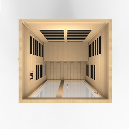 Dynamic "Santiago" 2 Person Low EMF FAR IR Sauna (DYN-6209-01)
