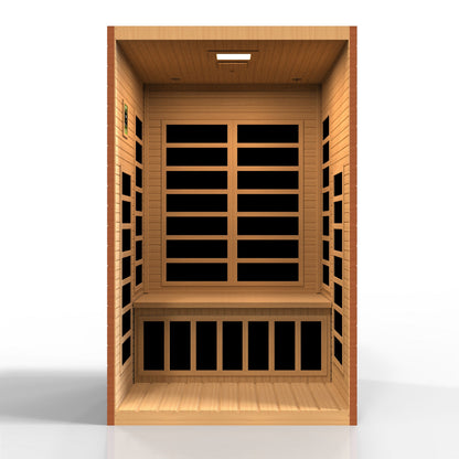 Dynamic "Santiago" 2 Person Ultra Low EMF FAR IR Sauna (DYN-6209-02 Elite)