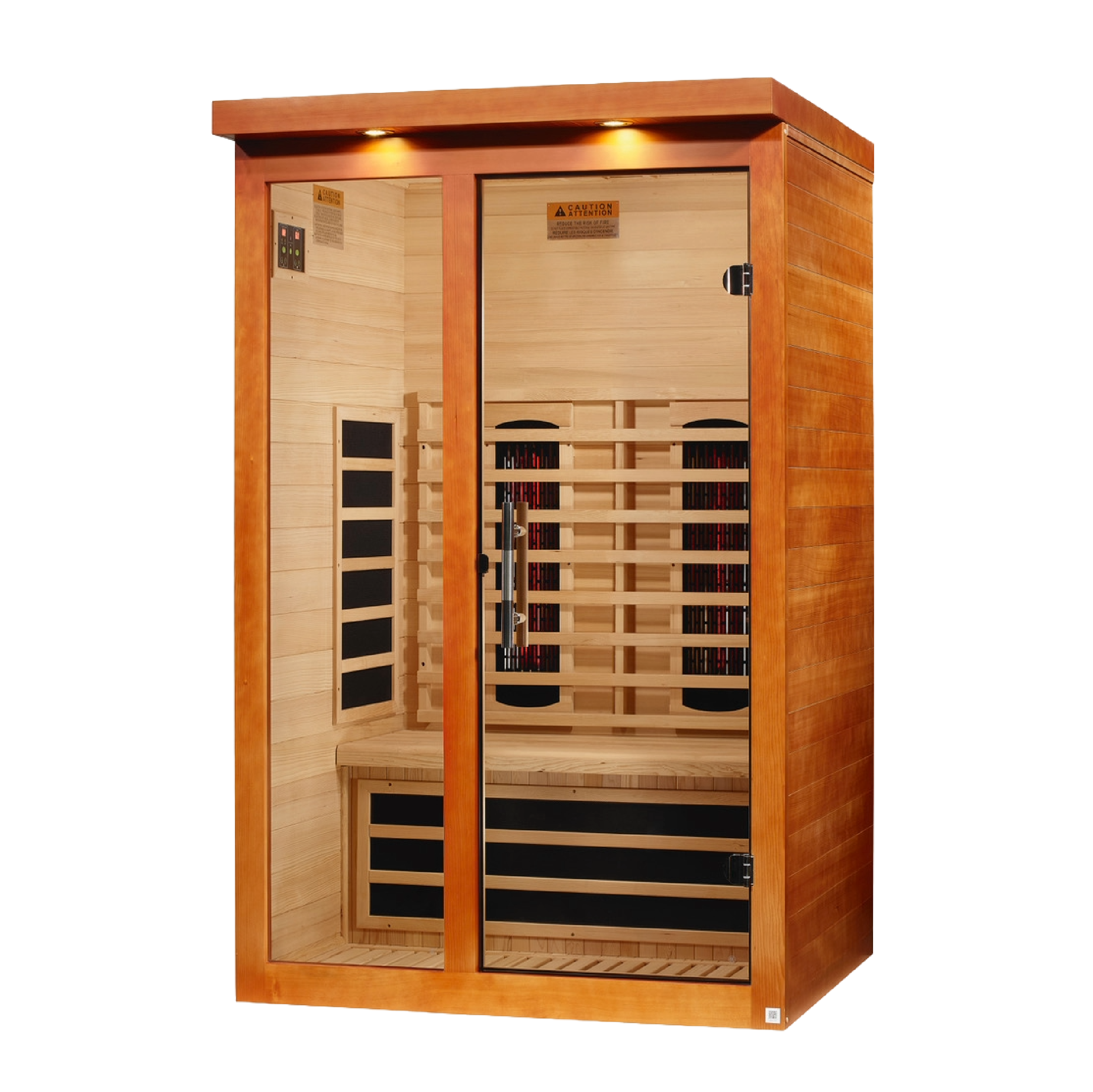 ***New 2026 Model*** Dynamic "Llumeneres" 2 Person Full Spectrum Nero Zero EMF FAR IR Sauna (DYN-6215-03 FS)