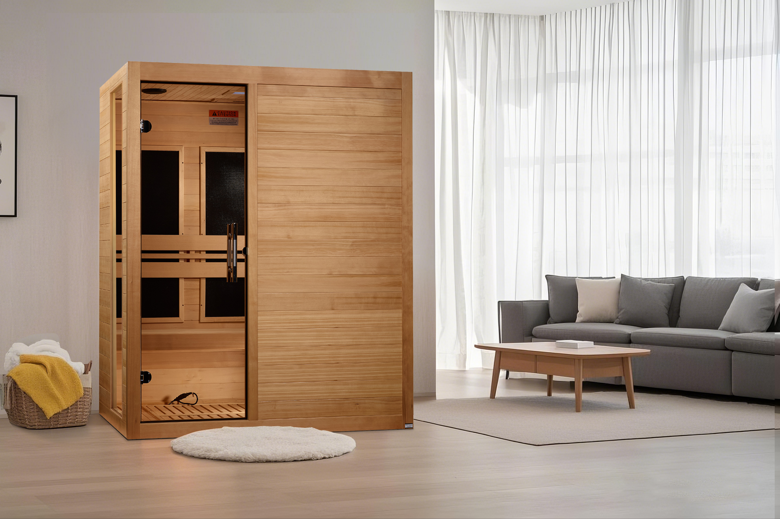 ***New 2026 Model*** Dynamic "Toscana" 3 Person Low EMF FAR IR Sauna (DYN-6315-05)