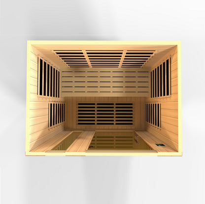 Dynamic "Lugano" 3 Person Ultra Low EMF FAR IR Sauna (DYN-6336-02 Elite)