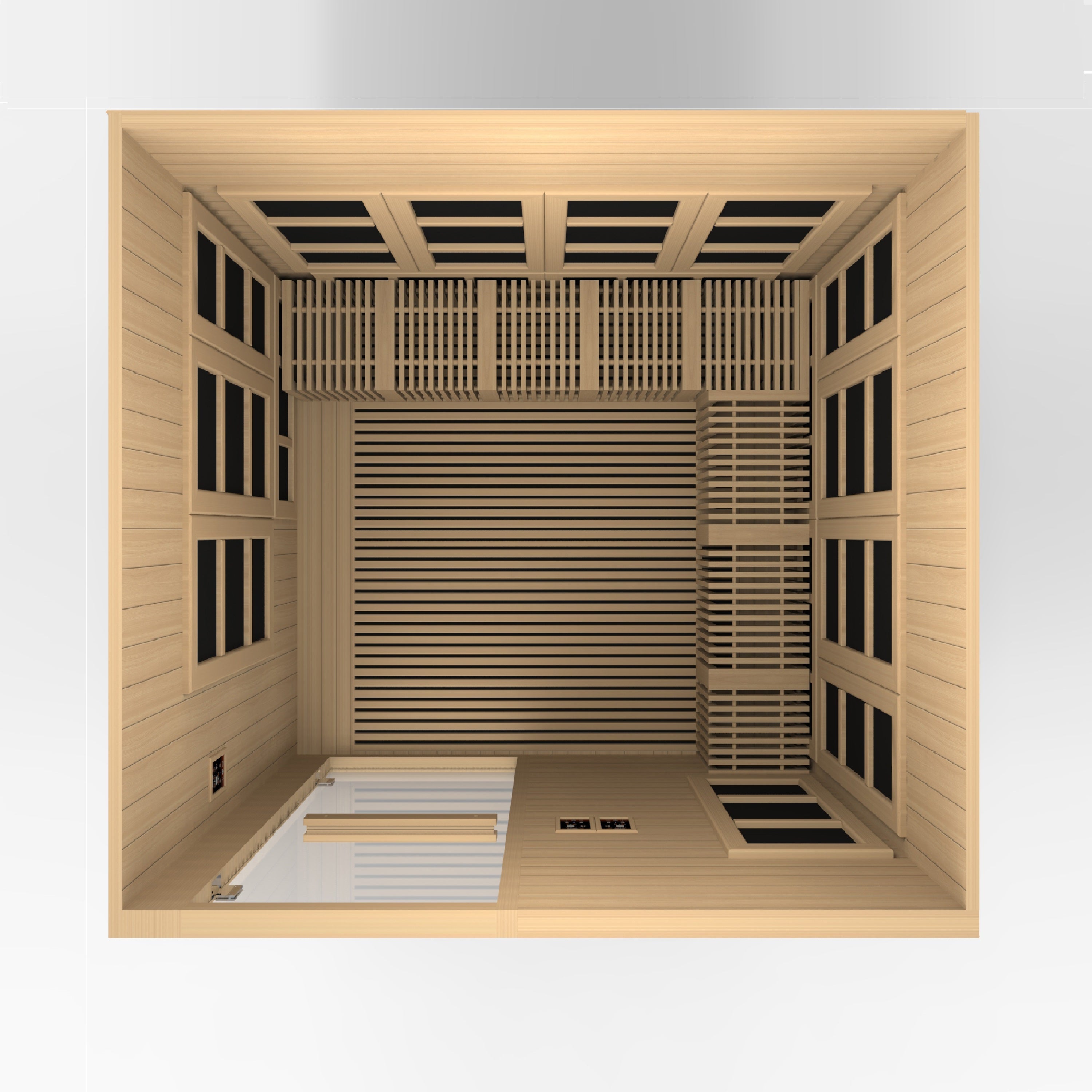 2025 Golden Designs "Catalonia" 8 Person Near Zero EMF FAR IR Sauna (GDI-6880-02 Elite)