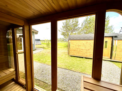 RecoSauna Comfort Square Sauna 3.0 x 2.3 m - Thermowood
