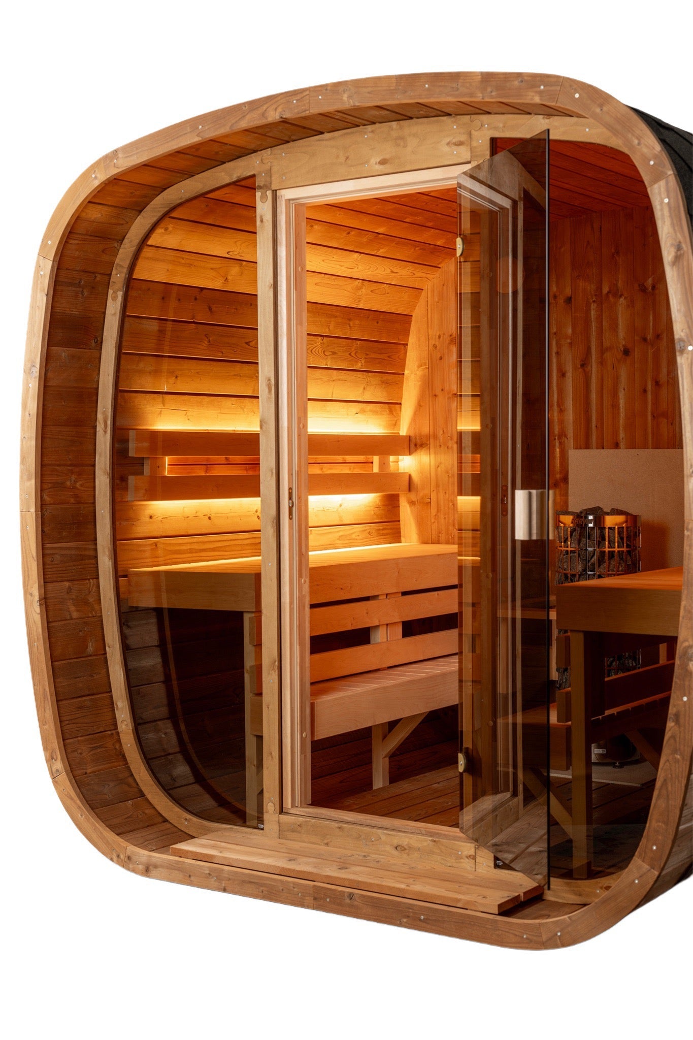 Auris Two Luxury Outdoor Cedar Sauna - Orivon Wellness