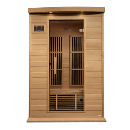 Maxxus 2 Person Near Zero EMF FAR IR Sauna (MX-K206-01-ZF HEM)