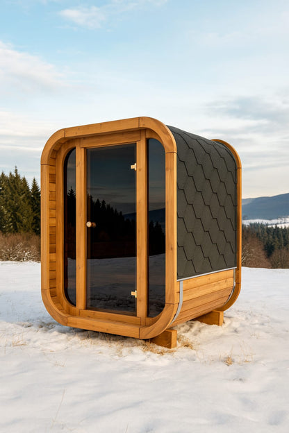 RecoSauna Mini Square Sauna - Nordic Pine