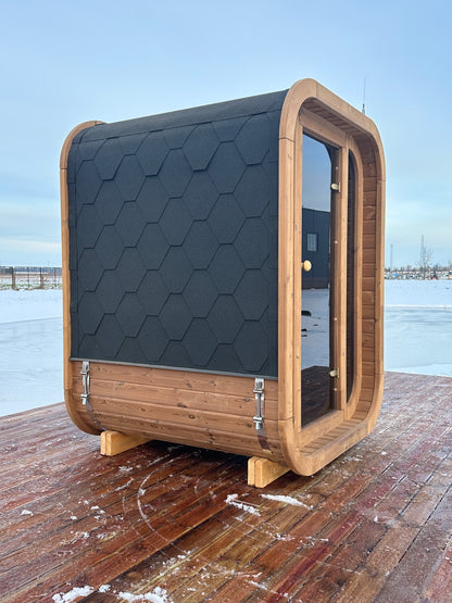 RecoSauna Mini Square Sauna - Nordic Pine
