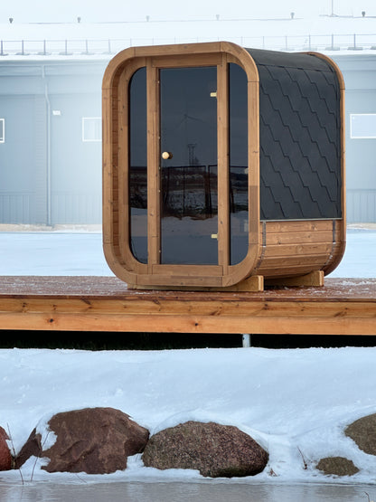 RecoSauna Mini Square Sauna - Nordic Pine