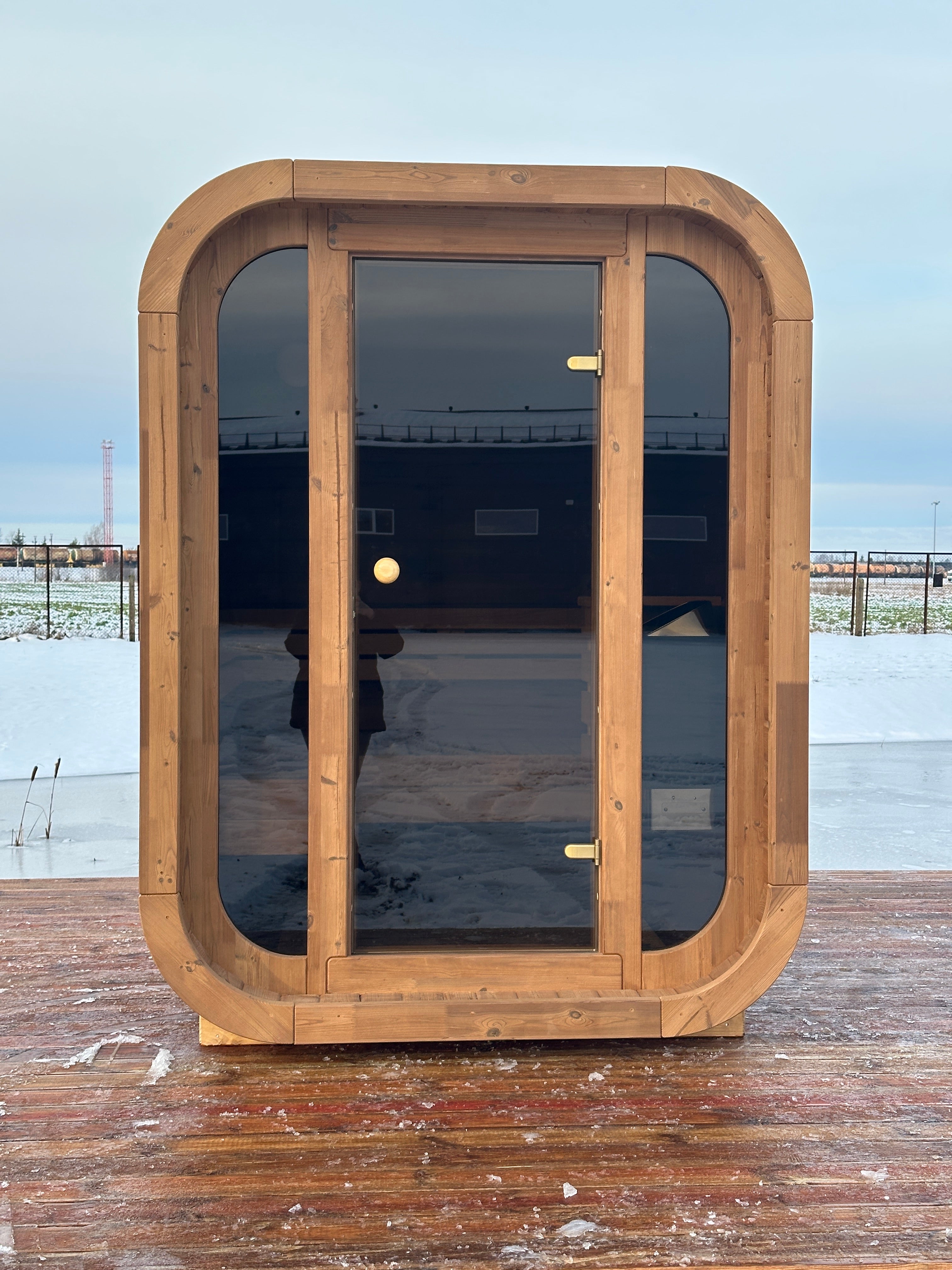 RecoSauna Mini Square Sauna - Nordic Pine