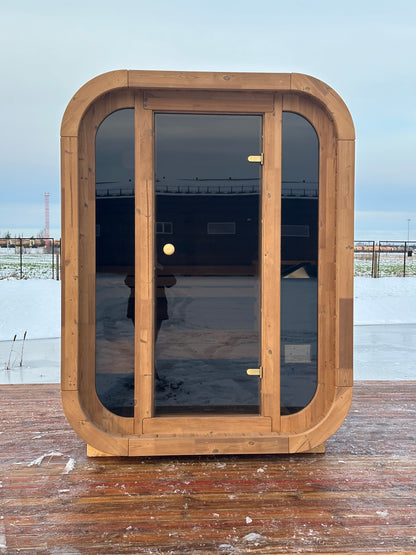 RecoSauna Mini Square Sauna - Nordic Pine