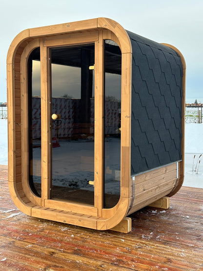 RecoSauna Mini Square Sauna - Nordic Pine