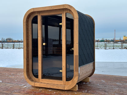 RecoSauna Mini Square Sauna - Nordic Pine