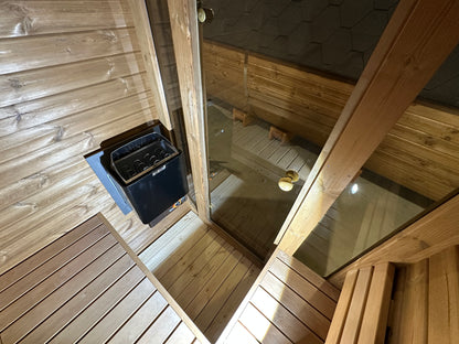 RecoSauna Mini Square Sauna - Nordic Pine