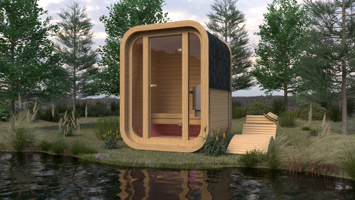RecoSauna Mini Square Sauna - Thermowood