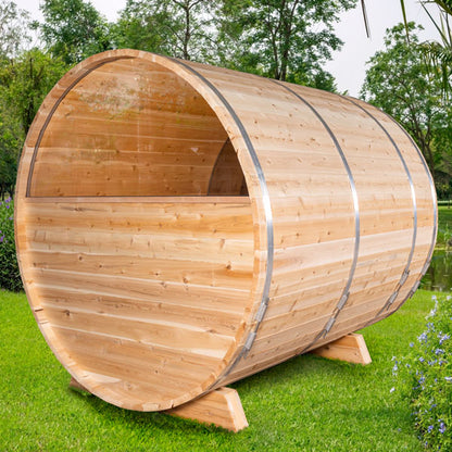 Canadian Timber Serenity MP Barrel Sauna - LeisureCraft