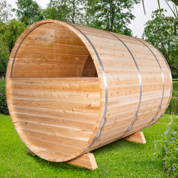 Canadian Timber Serenity MP Barrel Sauna - LeisureCraft